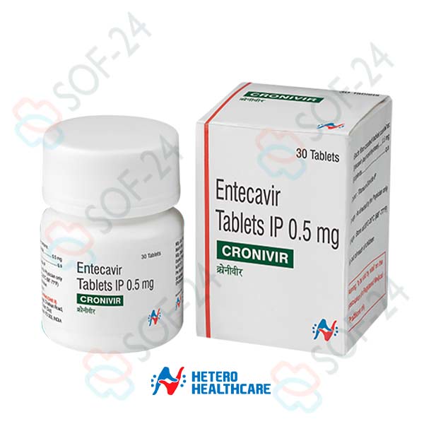 CRONIVIR 0.5 MG (ENTECAVIR 0.5) HETERO HEALTHCARE