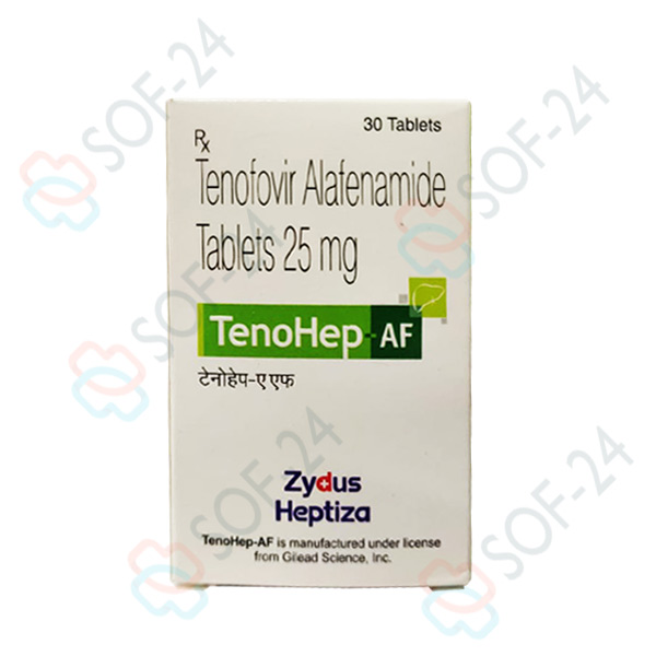 TenoHep AF Тенофовир Алафенамид 25 mg Zydus Heptiza